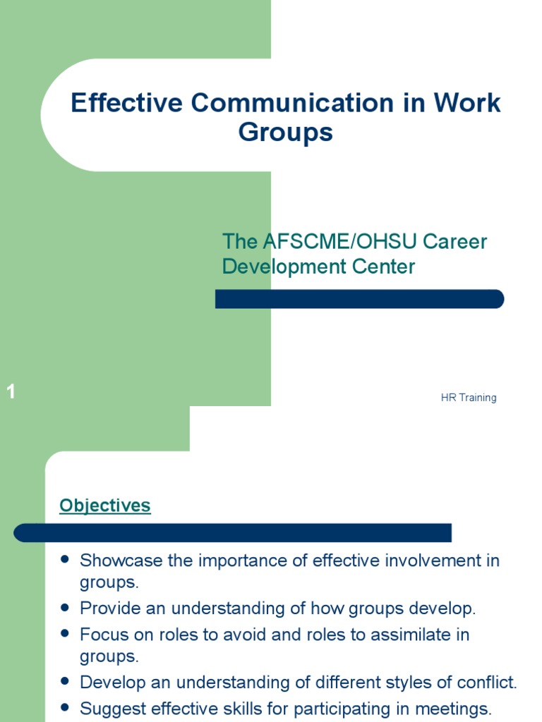 05 Communication in Work Groups | PDF | Communication | Human Nature