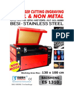 Brosur & Spesifikasi Mesin Laser Cutting Grafir Metal Plat BSL - 2513 (Luthfi - 01.2015.1.04897) PDF