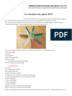 How To Calculate The Glass STC