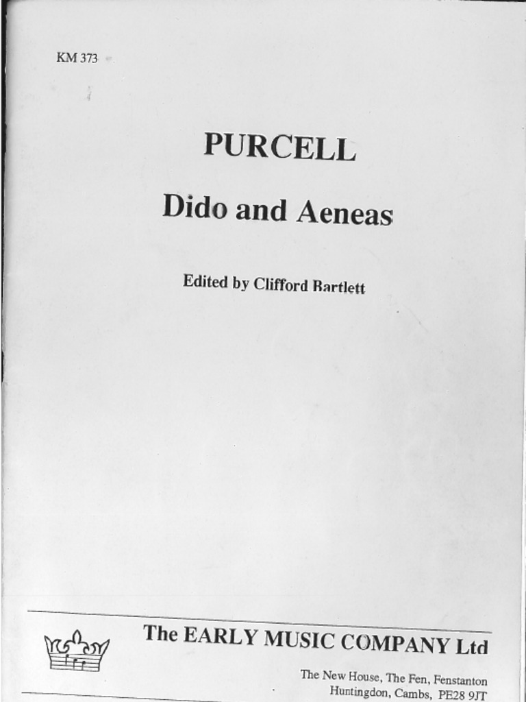 Dido And Aeneas Pdf
