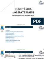 5 - 0 - Resistencia Materiais I CET 946 - Projetos - Vigas