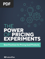 The Power of Experimental Pricing by ProductPlan PDF