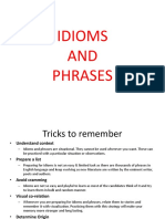 Idioms and Phrases - NIFT