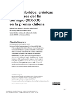 Claudia Montero, "Textos Híbridos: Crónicas de Mujeres Del Fin Del Siglo (XIX-XX) en La Prensa Chilena"