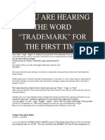 If You Are Hearing the Word “Trademark” for the First Time