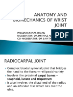 ANATOMY AND BIOMECHANICS OF WRIST JOINT Final