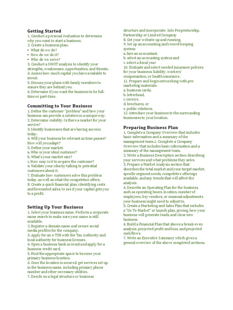 Business Startup Checklist Guide | PDF | Market Analysis | Business