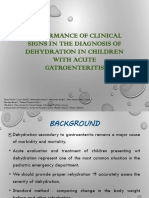 Performance of Clinical Signs in Diagnosing Dehydration