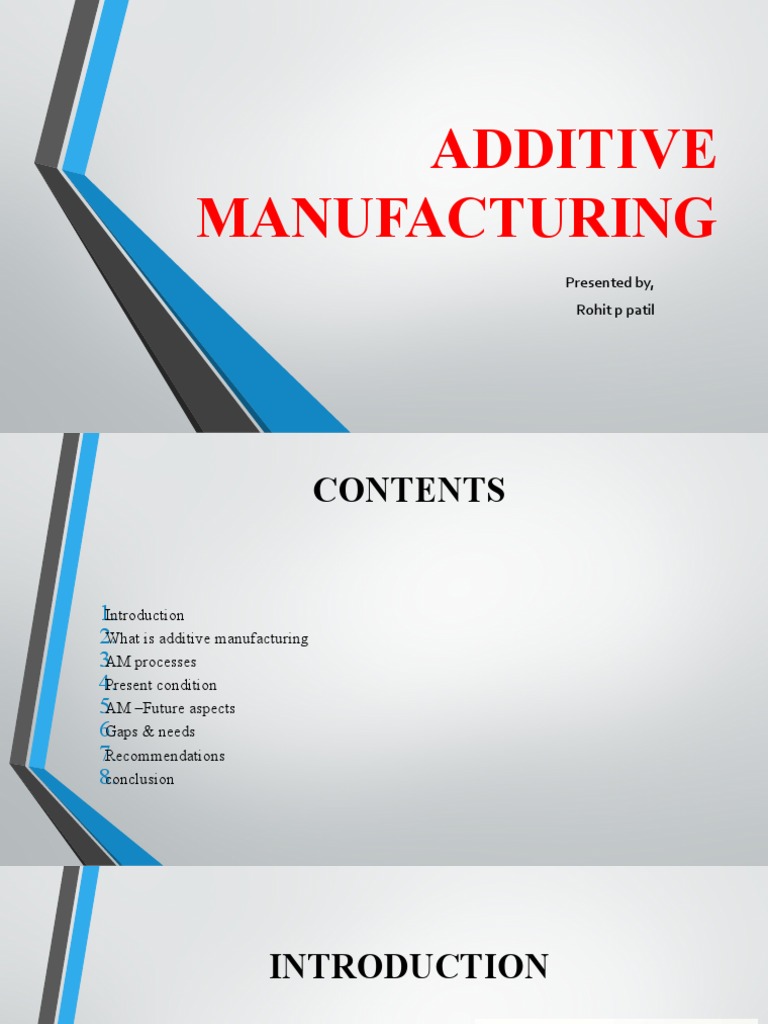 Additive Manufacturing Overview and Insights | PDF | 3 D Printing ...