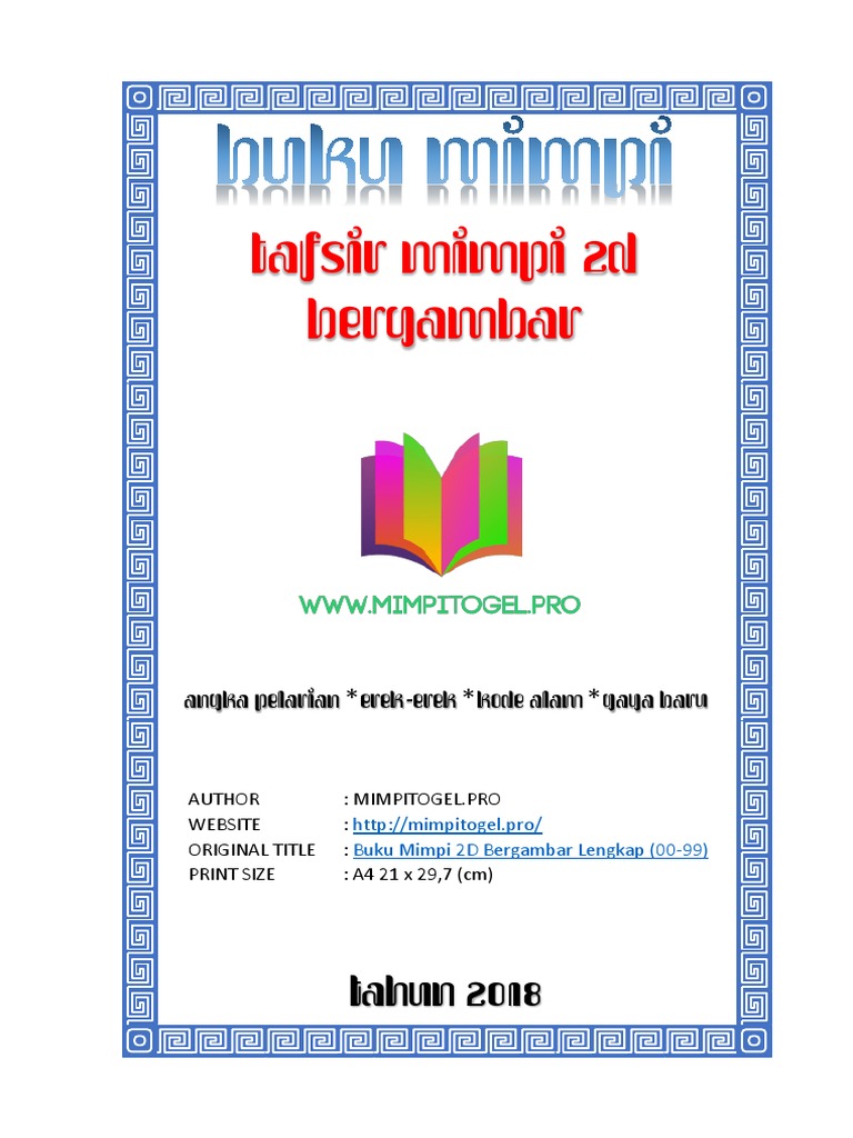 Buku Mimpi 2D Bergambar Pdf | Pdf