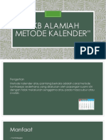 KB Alamiah Metode Kalender