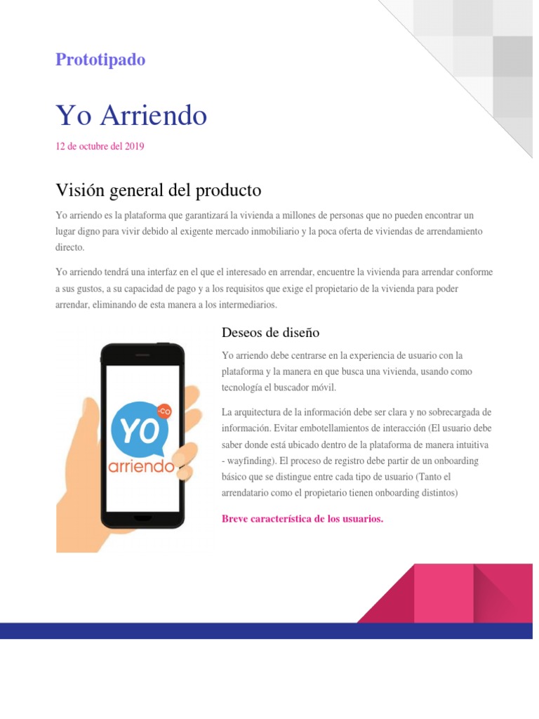 Bocetos Yo Arriendo Experiencia De Usuario Usuario Informatica