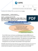 Why ISPE GAMP Supports FDA CDRH