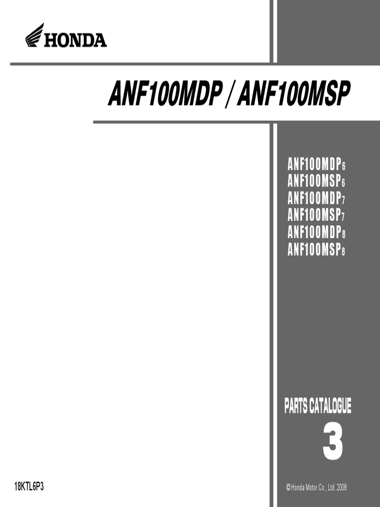 ANF100MDP ANF100MSP Issue No 3 Original PDF | PDF | Bracket 