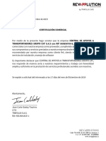 Carta de Recomendacion Comercial PDF
