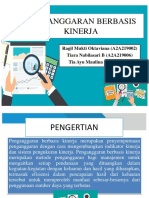 PENGANGGARAN BERBASIS KINERJA