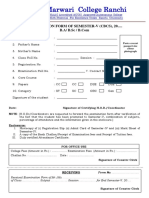 Sem-V Cbcs Exam Form PDF