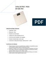 Manual - Balanza ECOMEDICS GBS-903