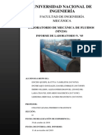 2019-II MN216 Informe 5 Mecánica de Fluidos I FIM - UNI