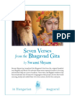 Seven Verses. From The Bhagavad Gita. by Swami Shyam. in Hungarian. Magyarul
