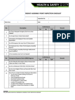 Ims - 008 Qshe - Bi-Monthly Emergency Assembly Point Inspection Checklist