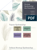 Kelompok 3 - Strategi Epidemiologi Dan Kausalitas