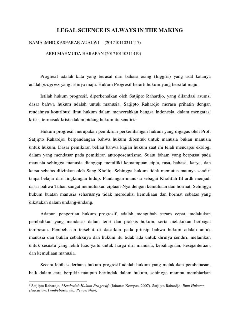 Legal Science Is Always in The Making | PDF
