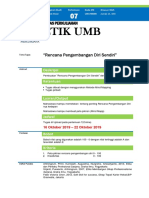 Tugas Besar Mind Mapping Rencana Pengembangan Diri (Rabu)