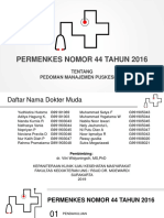 Permenkes No 44 Tahun 2016