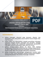 UU No. 2 Tahun 2004 Tentang Perselisihan Hubungan Industrial