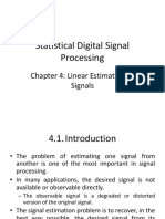 Chapter 4 Linear Estimation of Signals