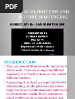 Amino Acid, Proteins and Peptide Sequencing