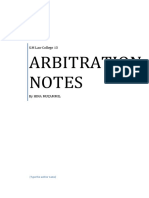 Arbitration Notes
