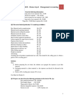 COST SHEET TITLE