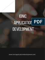 Benefits of Ionic Framework App Development