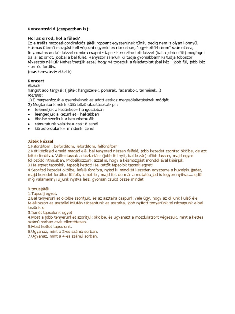 Koncentráció | PDF