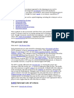 Net Present Value: Capital Budgeting (Or Investment Appraisal) Is The Planning Process Used To