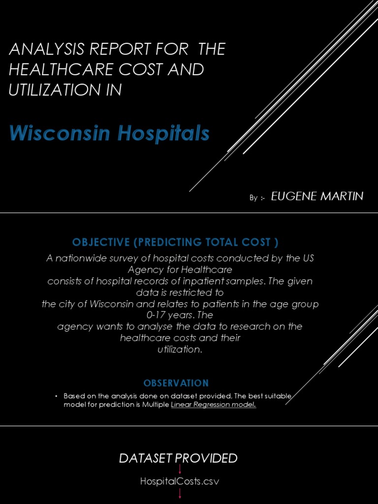 Wisconsin Hospital Cost Analysis Report | PDF | Coefficient Of ...