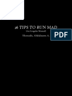 26 Tips To Run Mad - Shomade Abdulazeez