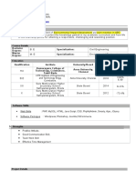 Basic Fresher Resume For Students Template