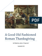 A Good Old Fashioned Roman Thanksgiving: by Philip Katz, Author of "Imperator"