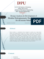 Design-Analysis & Development of Modular Hydropneumatic Shock Absorber For All Terrain Vehicle