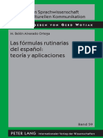 Belén Alvarado Ortega - Las Fórmulas Rutinarias Del Español PDF
