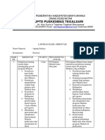 Laporan Hasil Orientasi