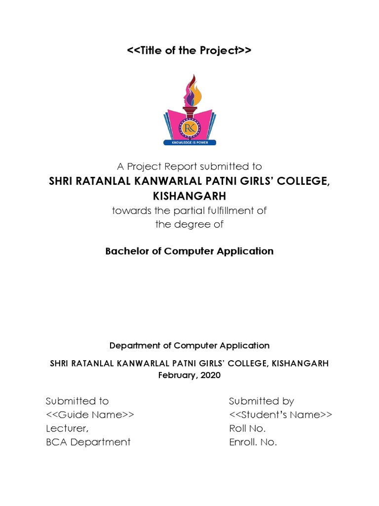 College Project Front Page Design | PDF | Design | Cognition