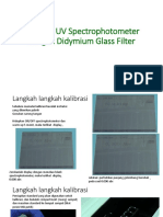 4 Kalibrasi UV Spectrophotometer Dengan Didymium Glass Filter