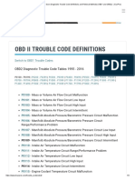 Obd2 Trouble Code Definitions P0100-P0199