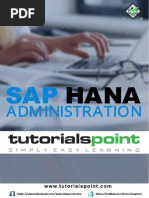 Sap Hana Administration Tutorial PDF