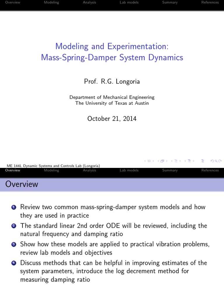 DSC Vibration Modeling PDF | PDF | Physics | Mechanics