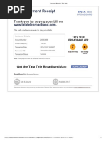 Payment Receipt - Tata Tele